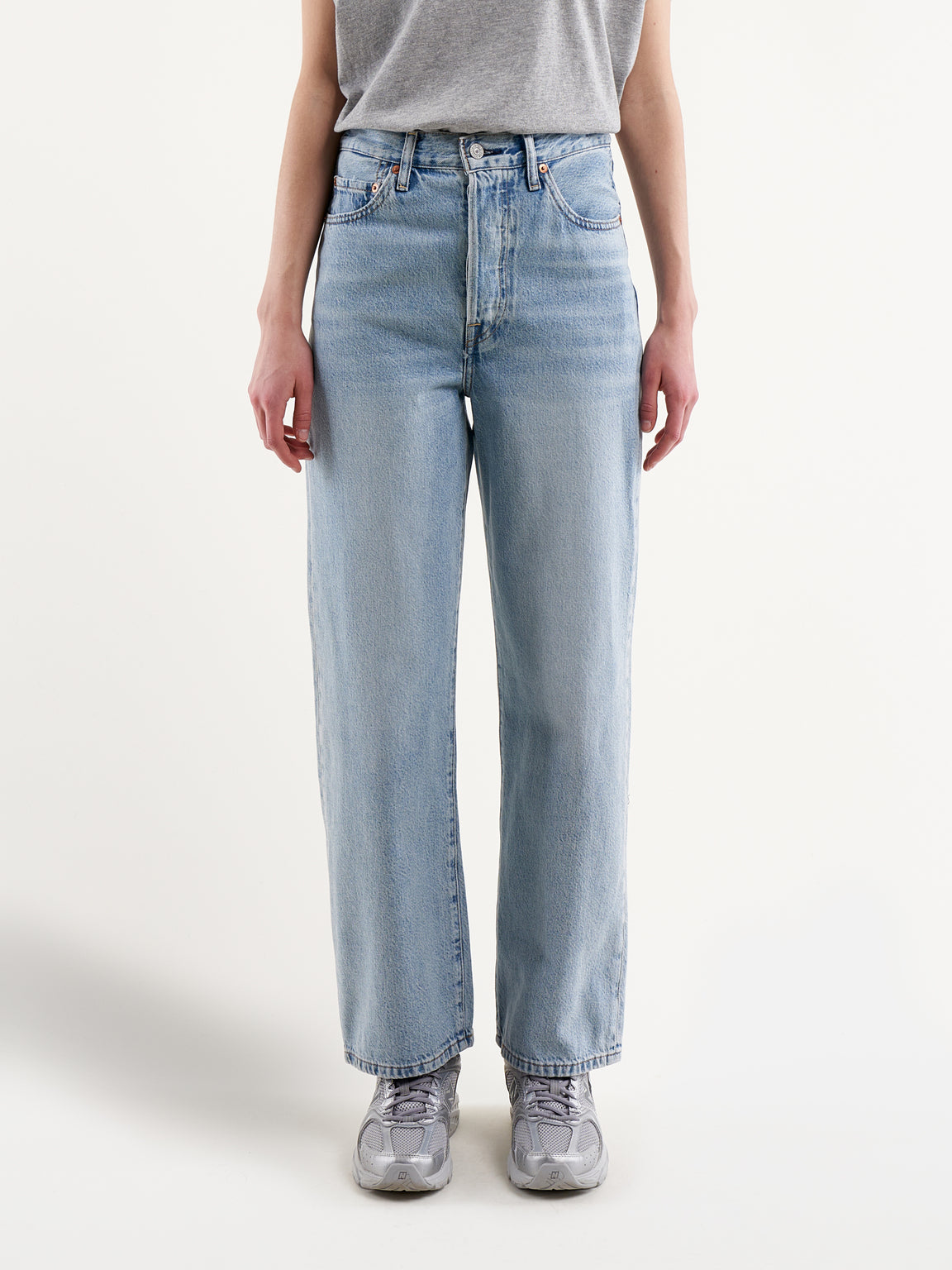 LEVI'S® | RIBCAGE STRAIGHT ANKLE JEANS FOR WOMEN LIGHT STONE
