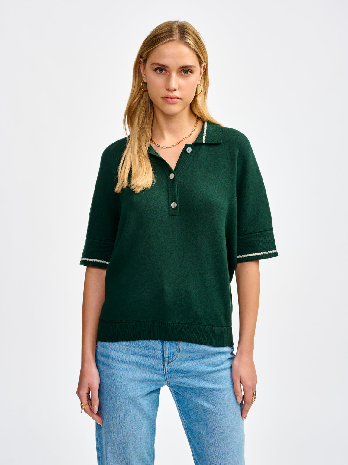 Polo Anglo - Vert | Collection Femmes | Bellerose