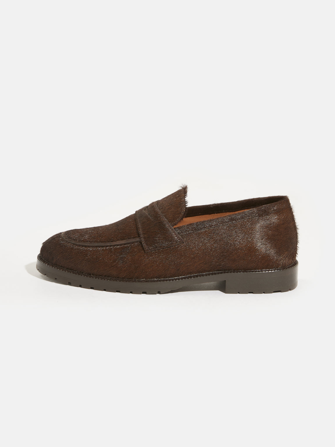 ANTHOLOGY x BELLEROSE | HAIR-ON LEATHER LOAFER FOR WOMEN BROWN