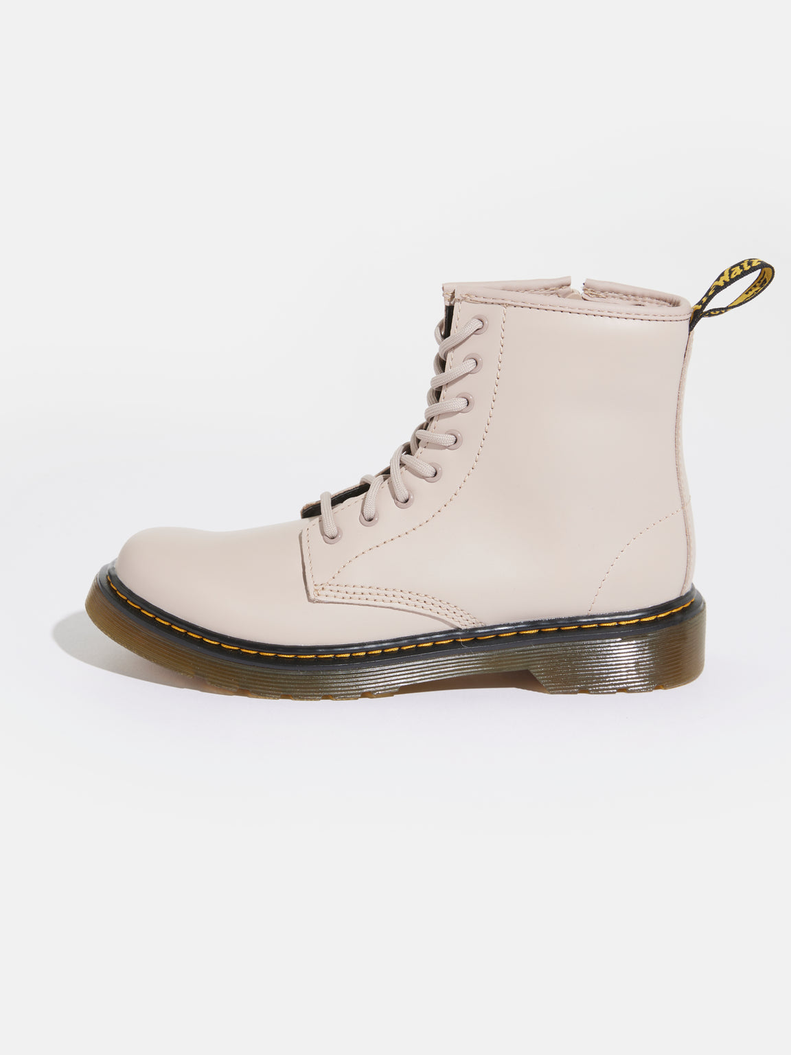 DR. MARTENS | 1460 LEATHER LACE UP BOOTS FOR KIDS TAUPE