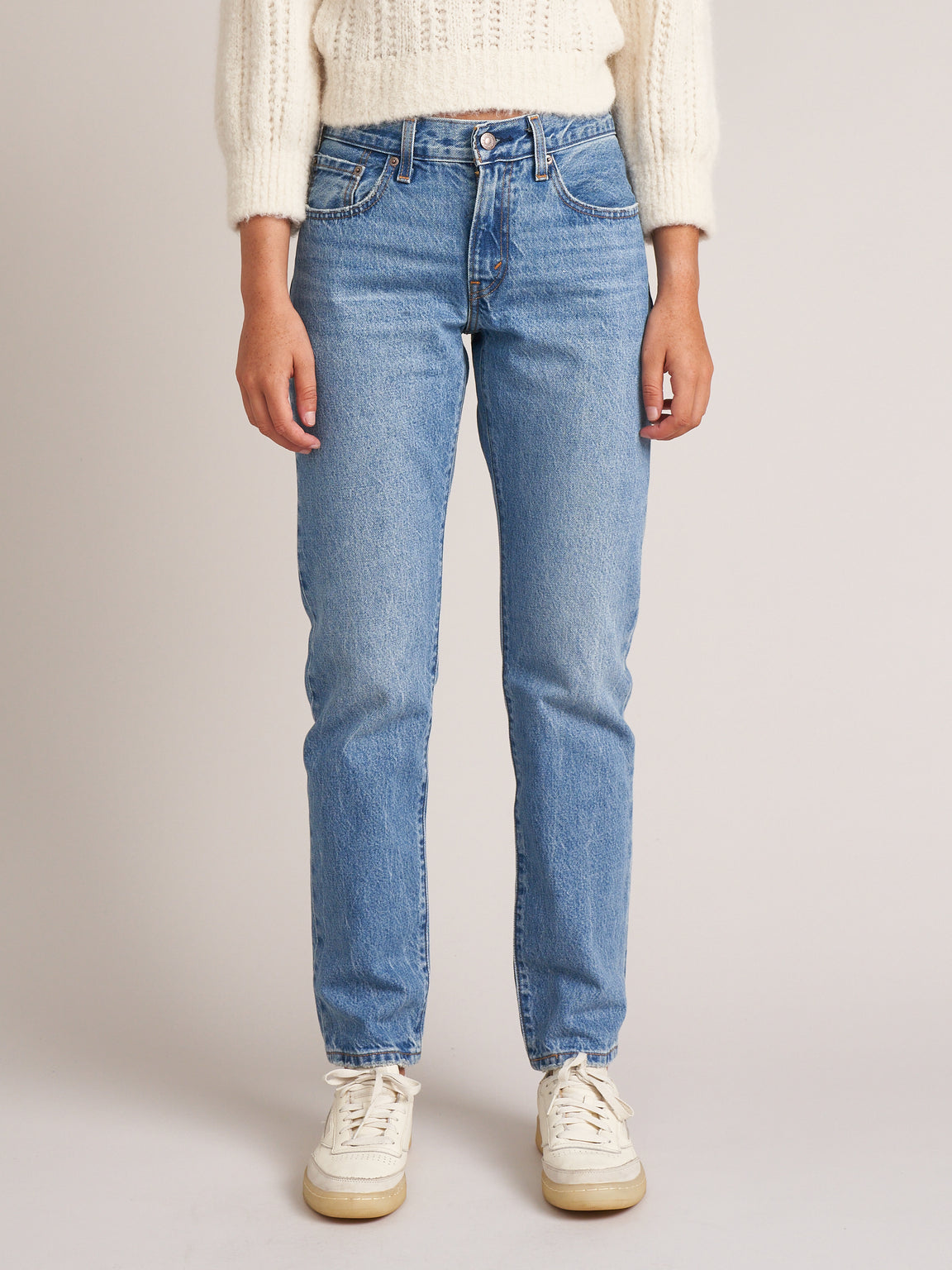 LEVI'S® | MIDDY STRAIGHT JEANS FOR WOMEN STONE WASH