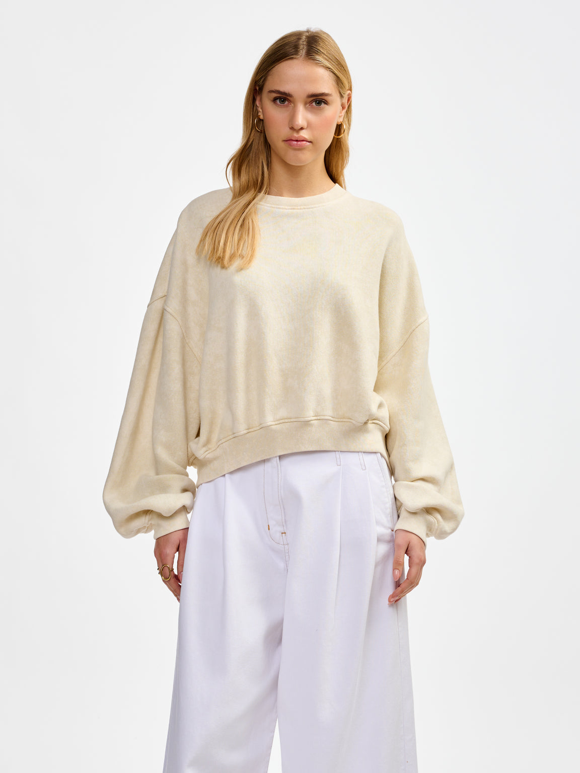 Fancy Sweatshirt - Wit | Vrouwencollectie | Bellerose