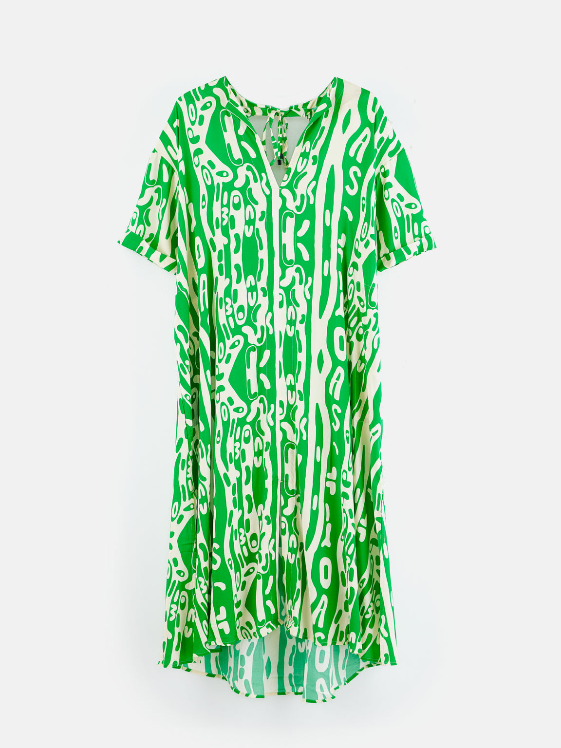 Oas | Verdant Jiggle Tangelo Viscose Dress | E-shop Bellerose