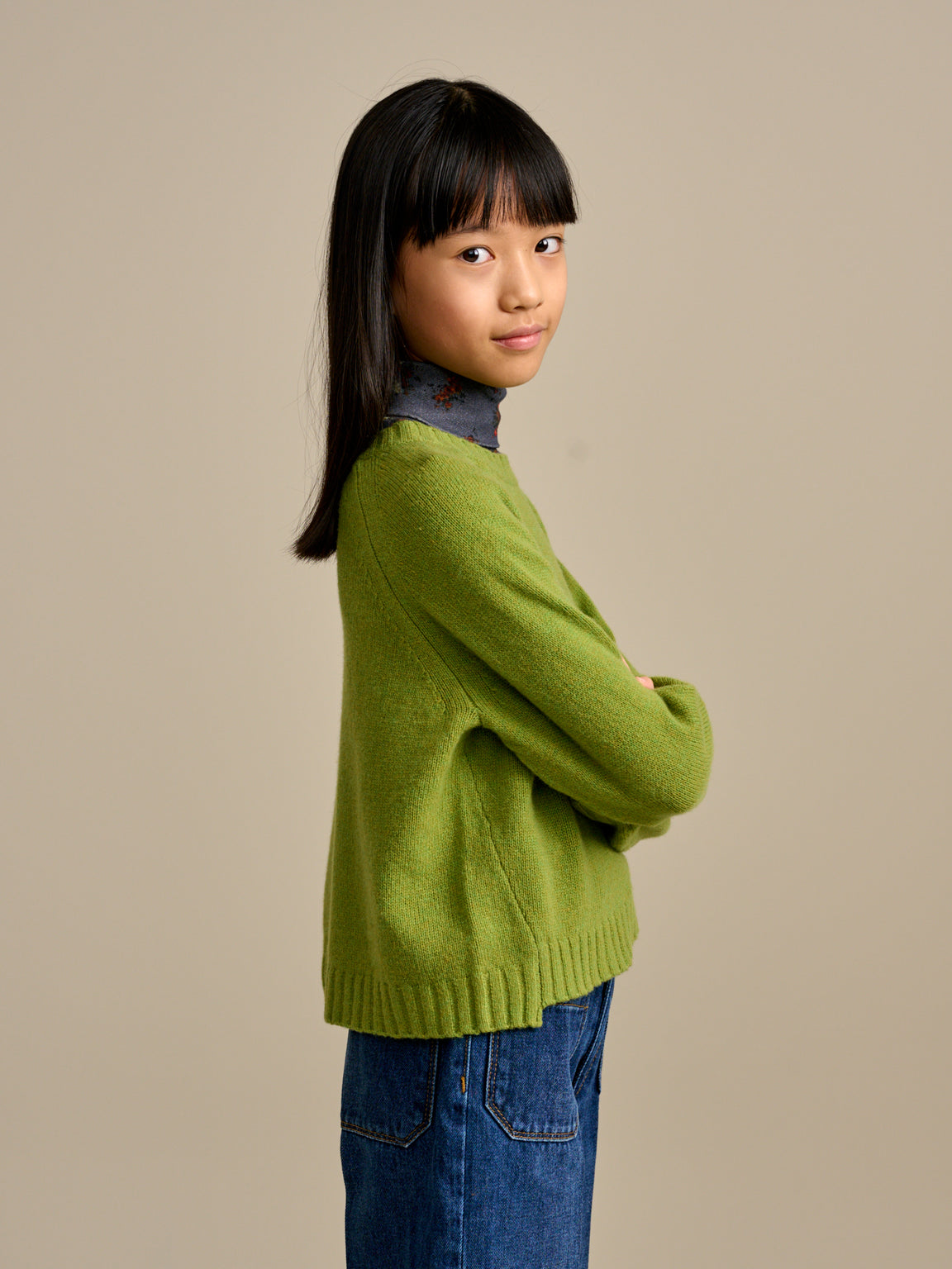 Gimi Sweater - Green | Girls Collection | Bellerose