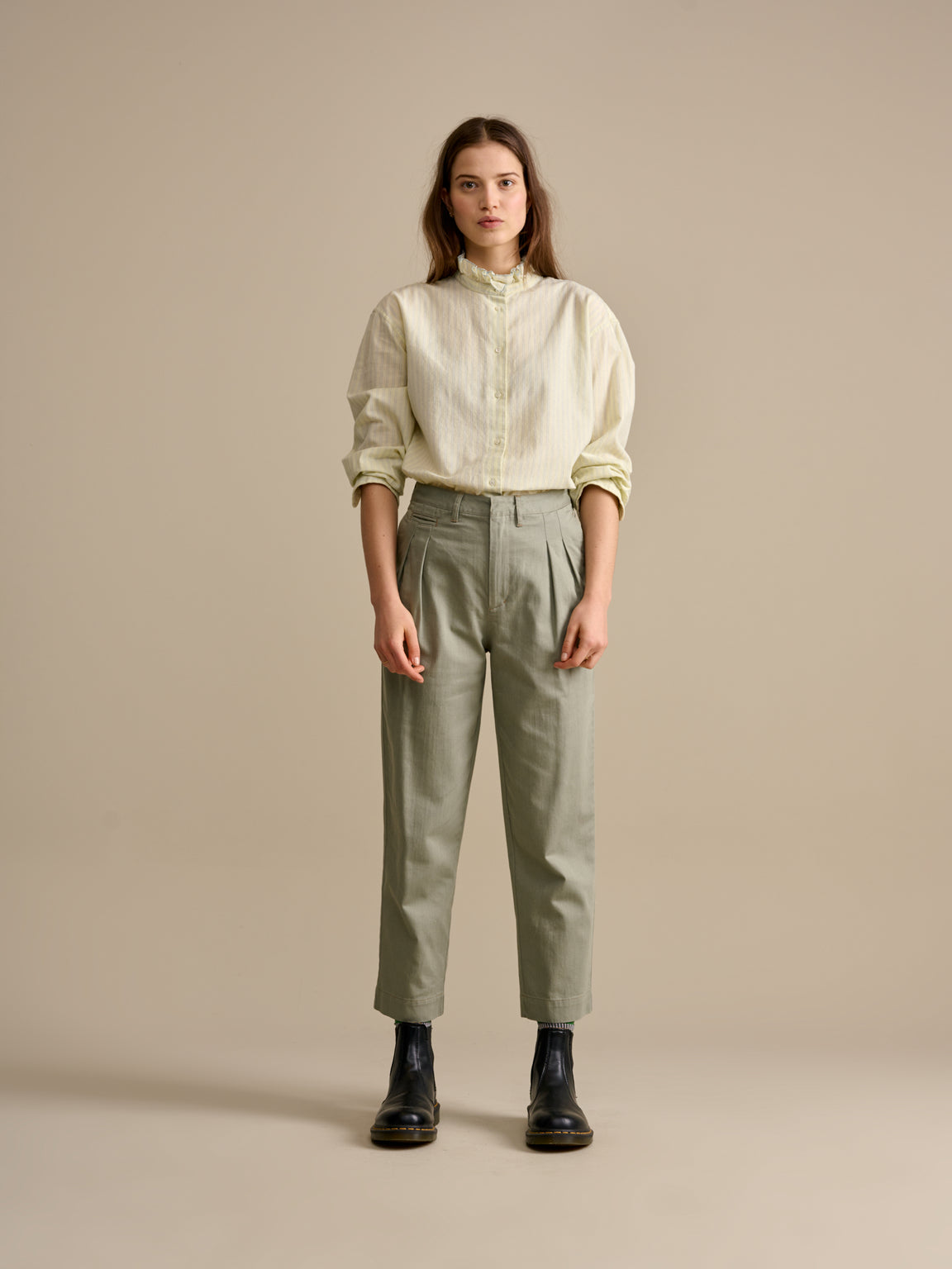 Darwin Pants - Green | Women Collection | Bellerose
