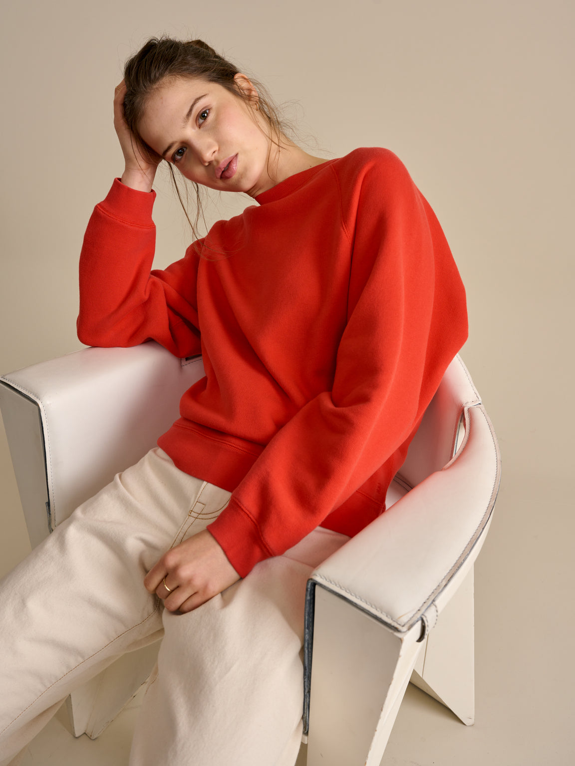Fella Sweatshirt - Rood | Vrouwencollectie | Bellerose