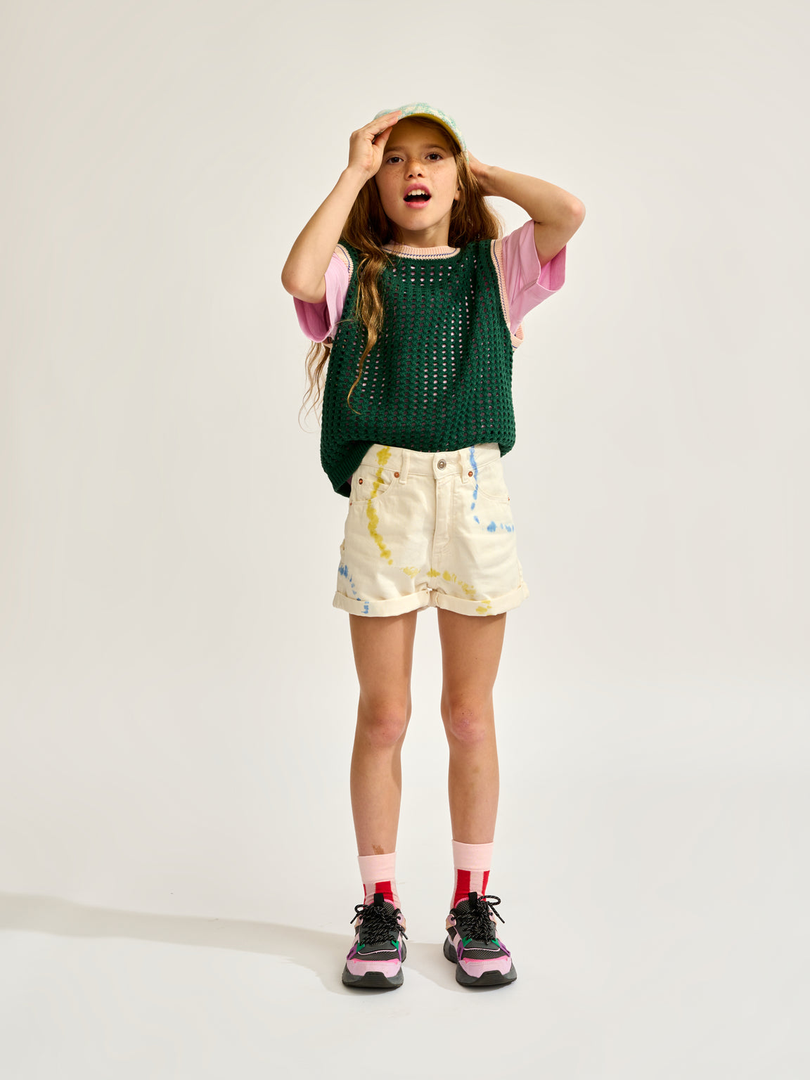 Gelai Knitted Top - Green | Girls Collection | Bellerose