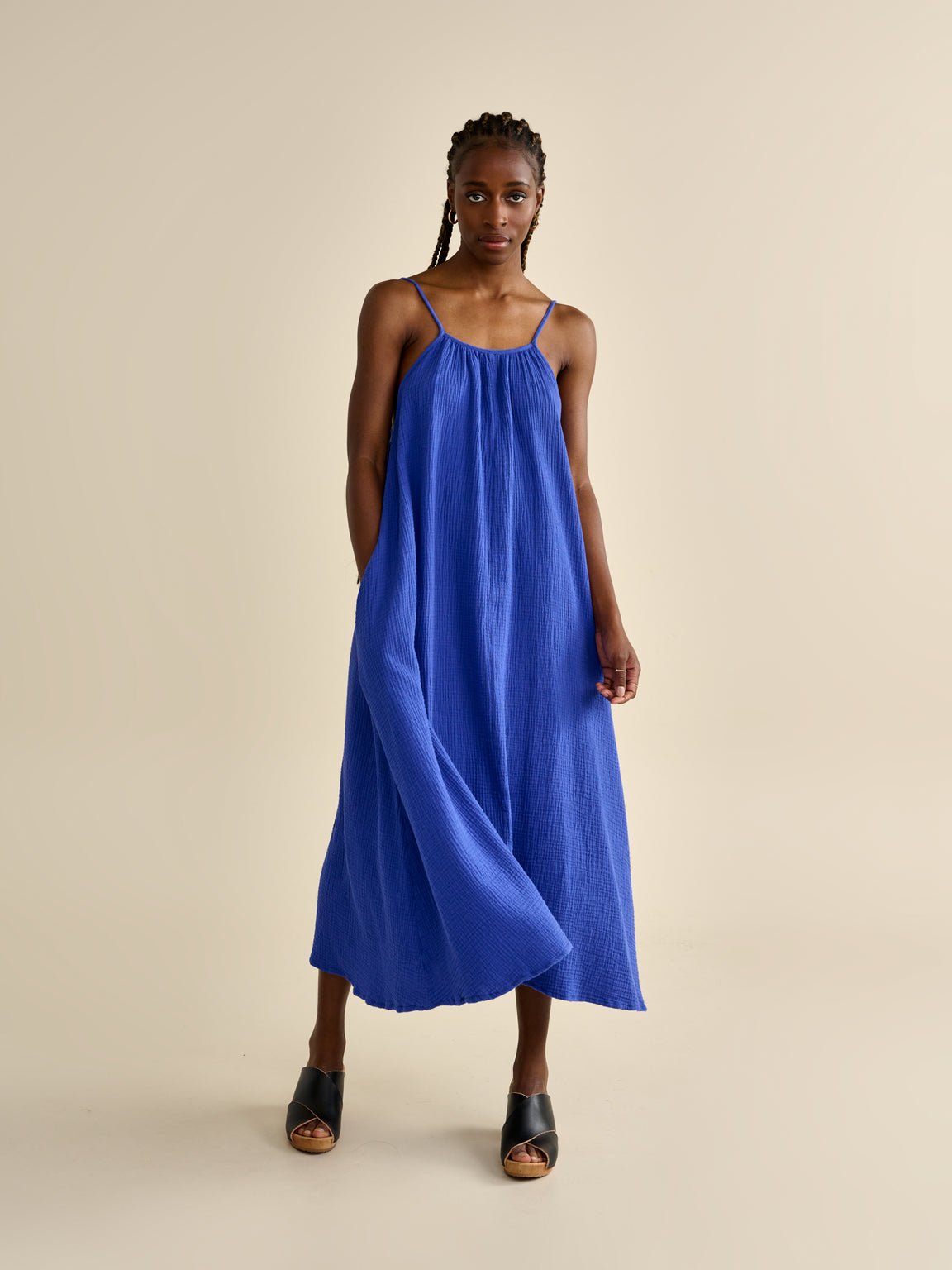 Robe Pompei - Bleu | Collection Femmes | Bellerose