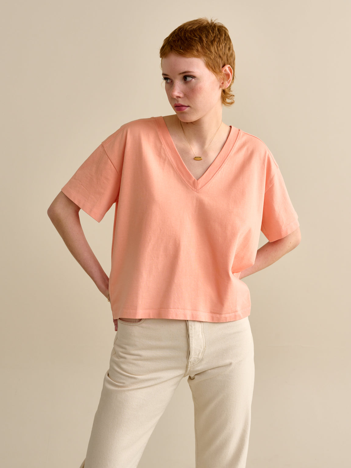 T-shirt Stormi - Orange | Collection Femmes | Bellerose