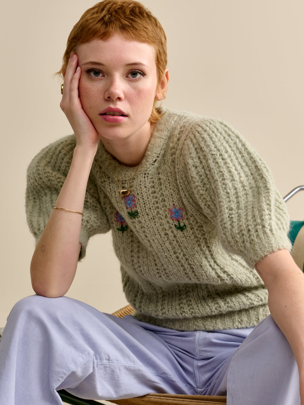 Nabou Sweater - Green | Women Collection | Bellerose