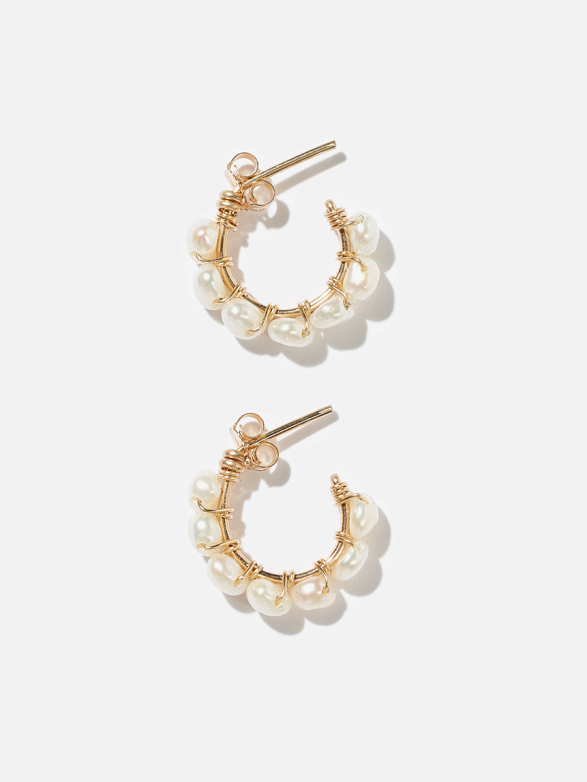 YAY | INVISIBLE WEAVE HOOP EARRINGS GOLD